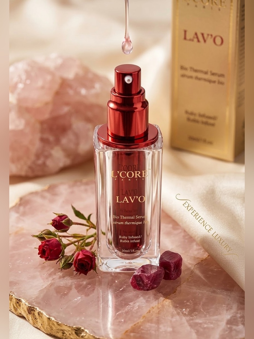 L’Core Paris Lav’o Bio Purifying & Hydrating Thermal Serum ~ Retail $850